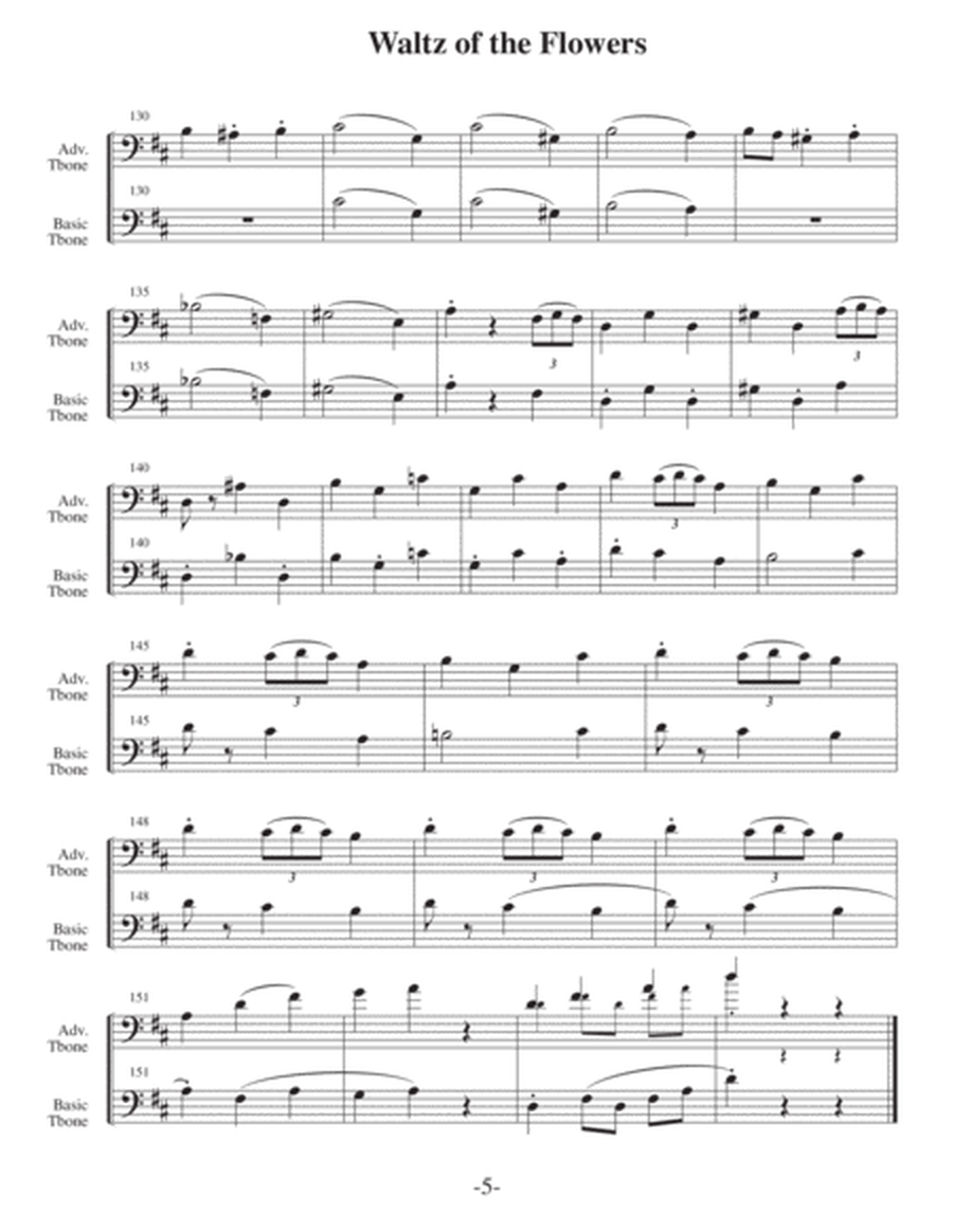 Waltz of the Flowers (Arrangements Level 3-5 for TROMBONE + Written Acc) image number null
