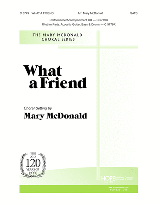 Book cover for What a Friend