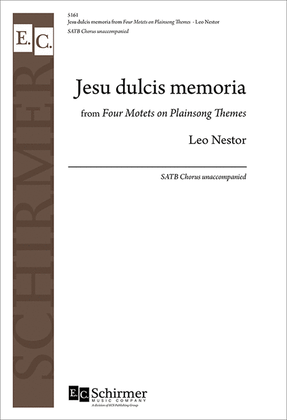 Book cover for Four Motets on Plainsong Themes: 3. Jesu dulcis memoria