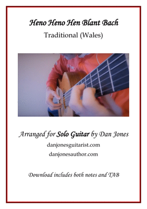 Book cover for Heno Heno Hen Blant Bach for Solo Guitar