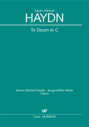 Book cover for Te Deum in C