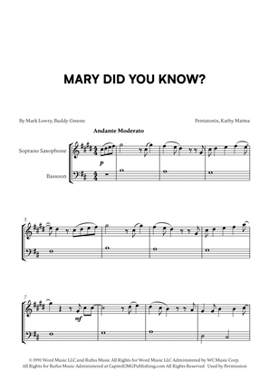 Mary, Did You Know?