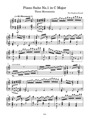 Book cover for Piano Suite No. 1 in C Major