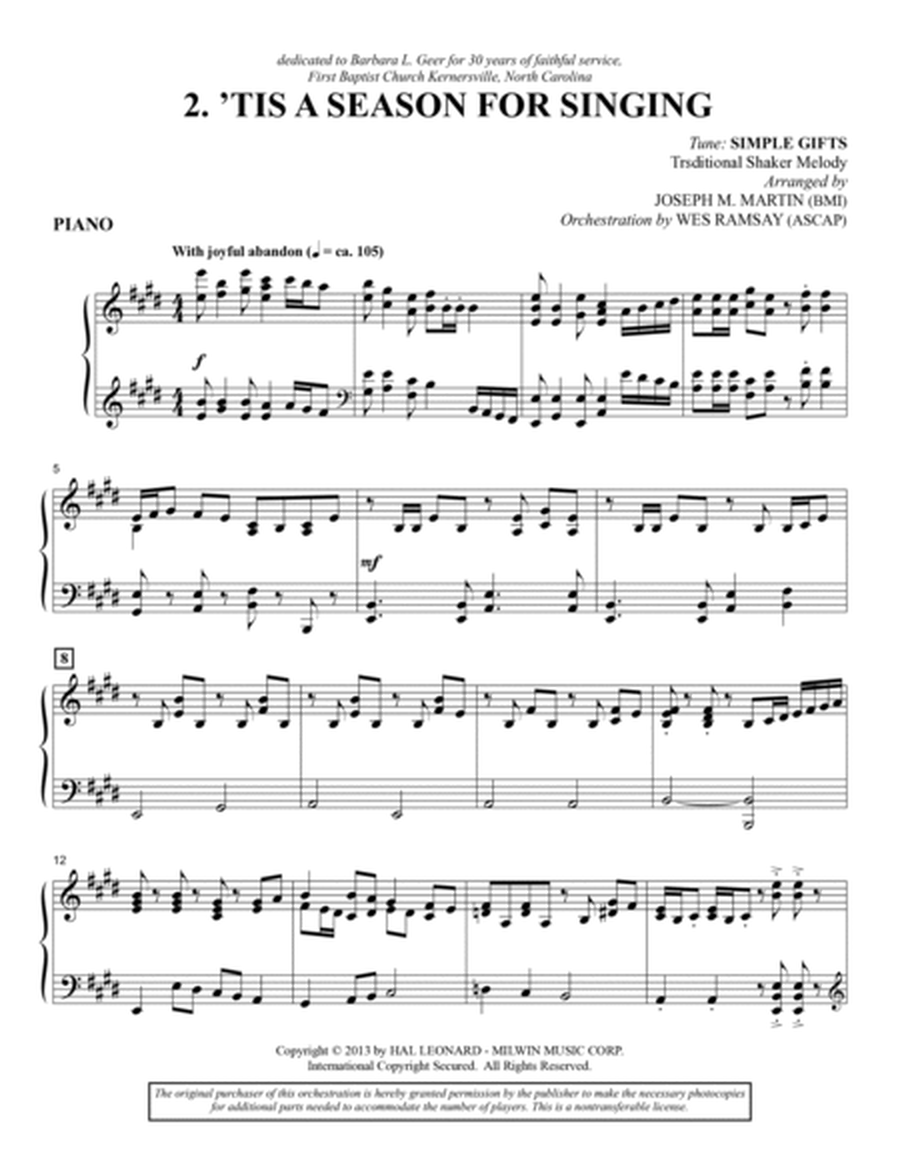 Appalachian Winter (A Cantata For Christmas) - Piano