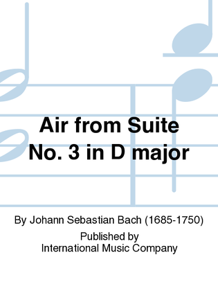 Book cover for Air From Suite No. 3 In D Major