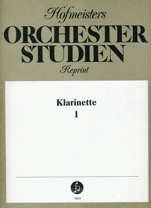 Orchesterstudien Klarinette, Heft 1: Mozart, Beethoven u.a.