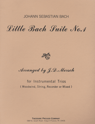 Book cover for Little Bach Suite 1 - Instrumental Trio