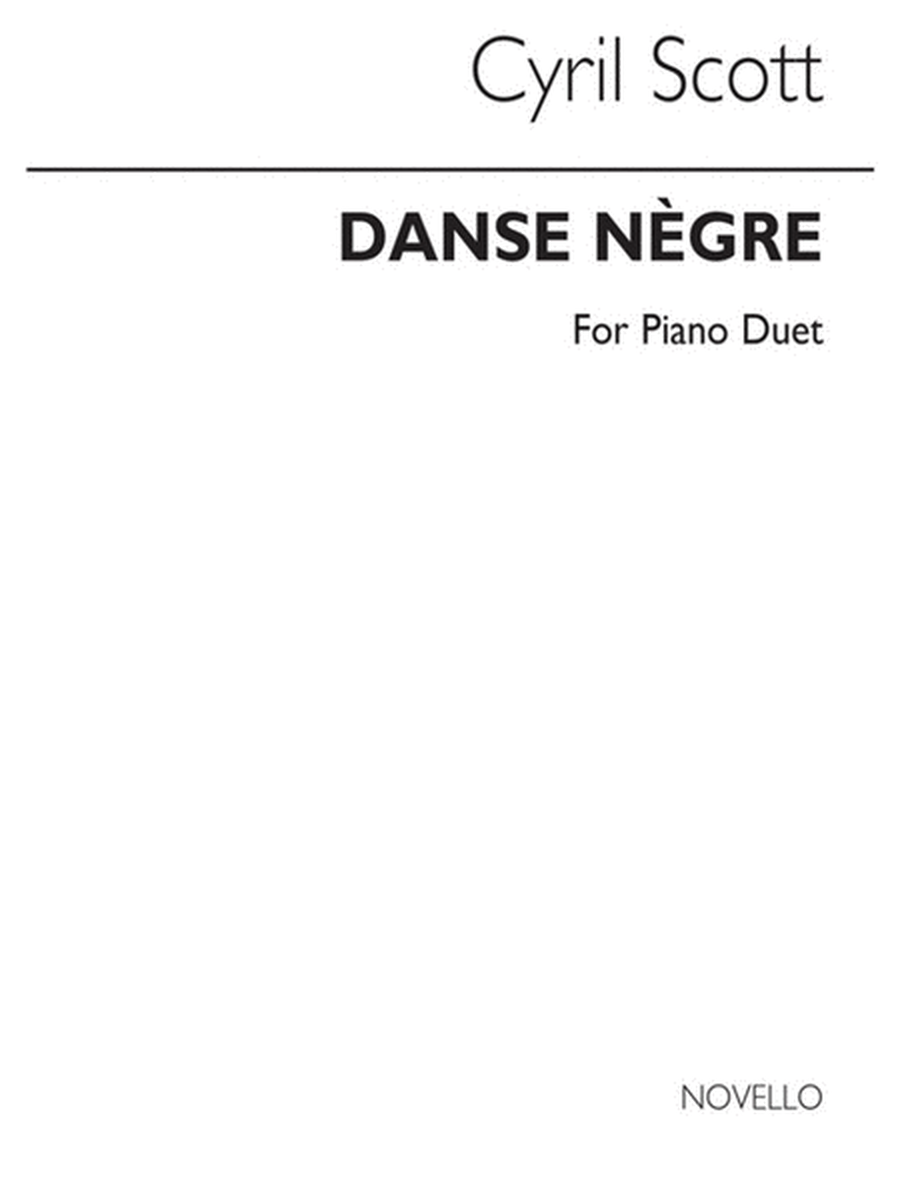 Scott Danse Negre Op 58 No.5 Piano Duet