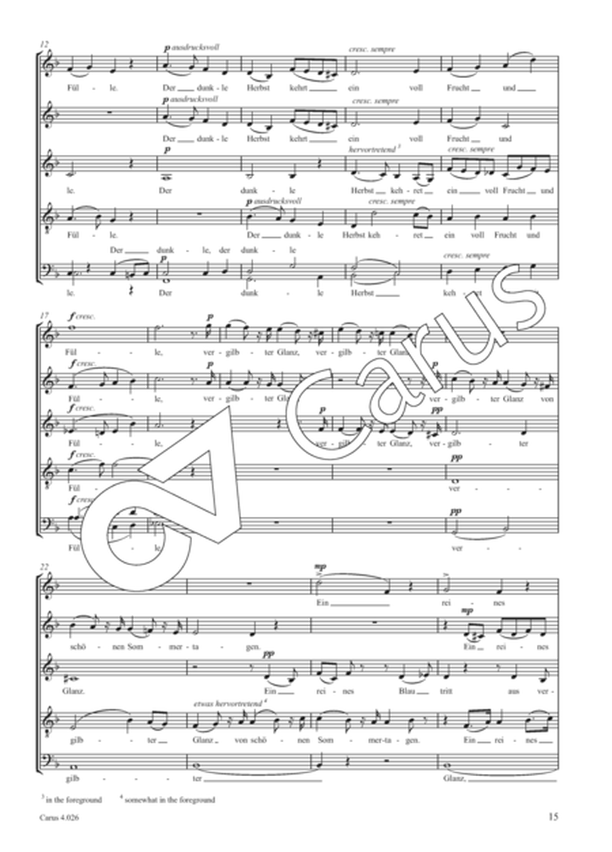 Choral collection Bruckner. Secular choral music