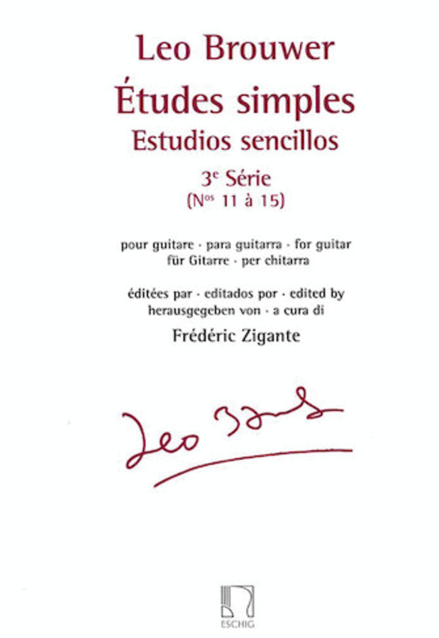 Estudios sencillos - Etudes simples (Serie 3, Nos 11 & 15)