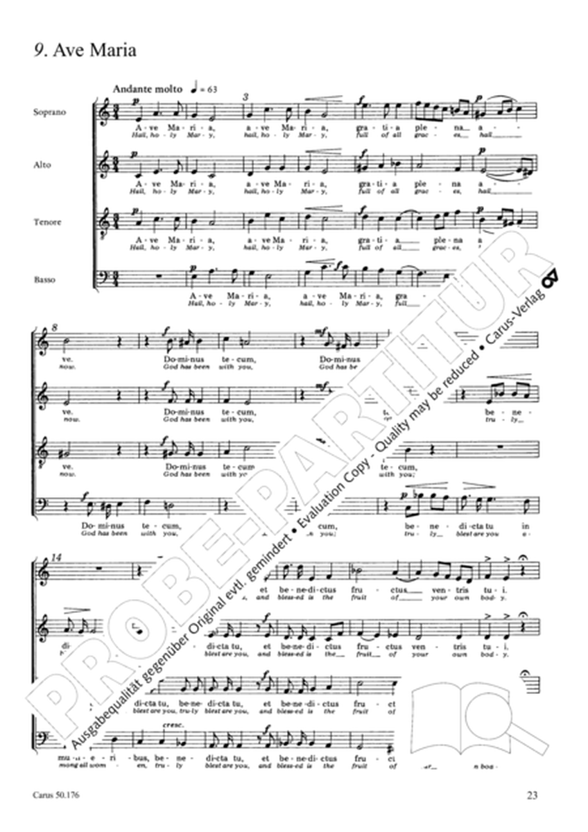 Neun Advents-Motetten op. 176