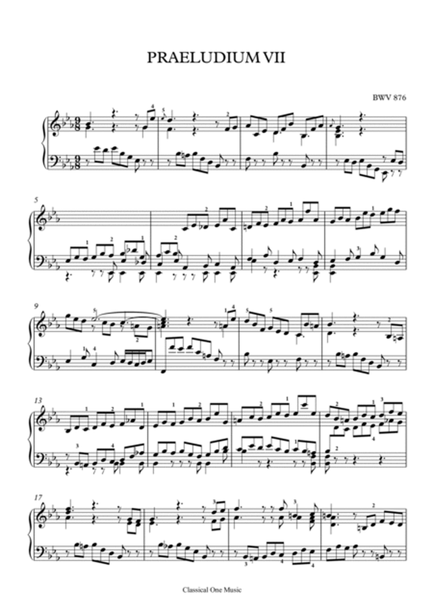 Bach-Prelude VII in E-Flat Major, BWV 876 image number null