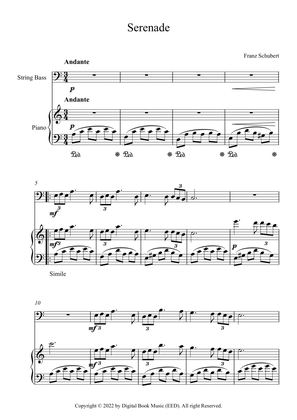 Book cover for Serenade - Franz Schubert (String Bass + Piano)