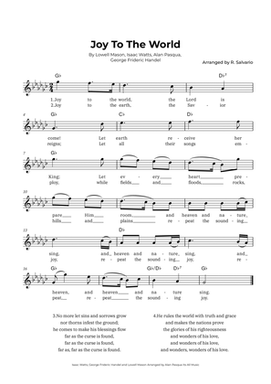 Book cover for Joy To The World (Key of G-Flat Major)