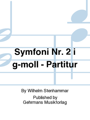 Book cover for Symfoni Nr. 2 i g-moll - Partitur