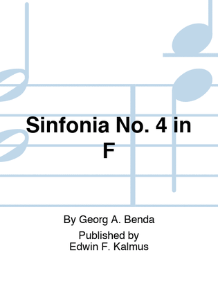 Book cover for Sinfonia No. 4 in F