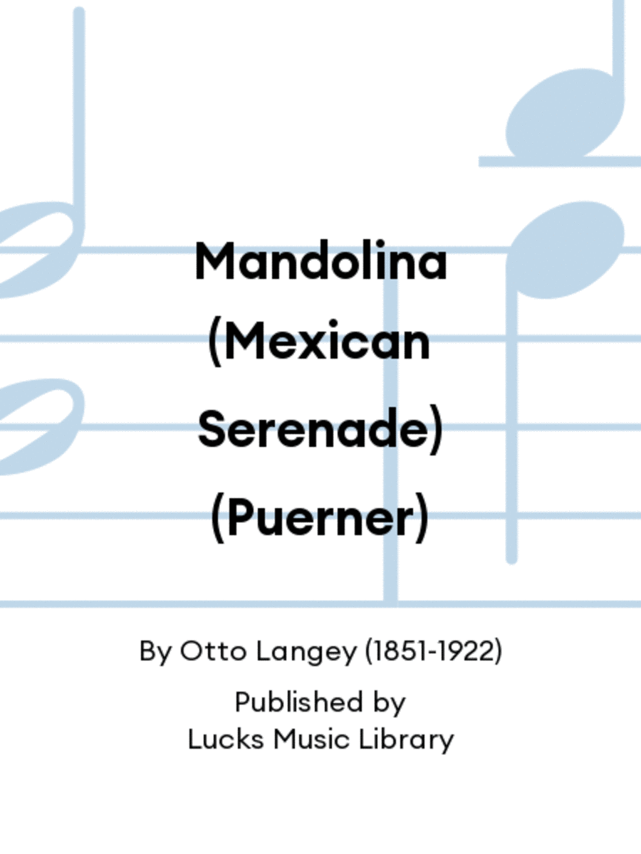 Mandolina (Mexican Serenade) (Puerner)