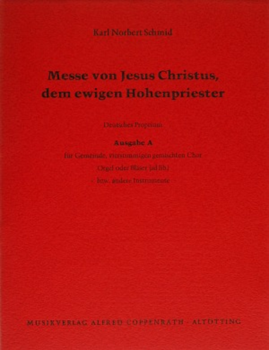 Messe von Jesus Christus, dem ewigen Hohenpriester