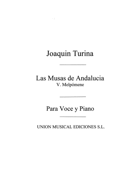 Musas De Andalucia No5 Melpomene Piano