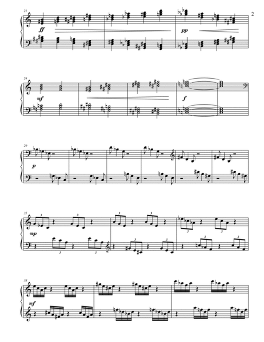 Etude 1.5 + 2.0 for Piano Solo from 25 Etudes using Symmetry, Mirroring and Intervals image number null