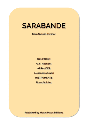 Sarabande from Suite in D minor by G. F. Händel