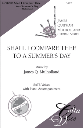 Book cover for Shall I Compare Thee to a Summer's Day