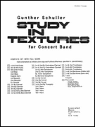 Book cover for Study In Textures For Band Full Score