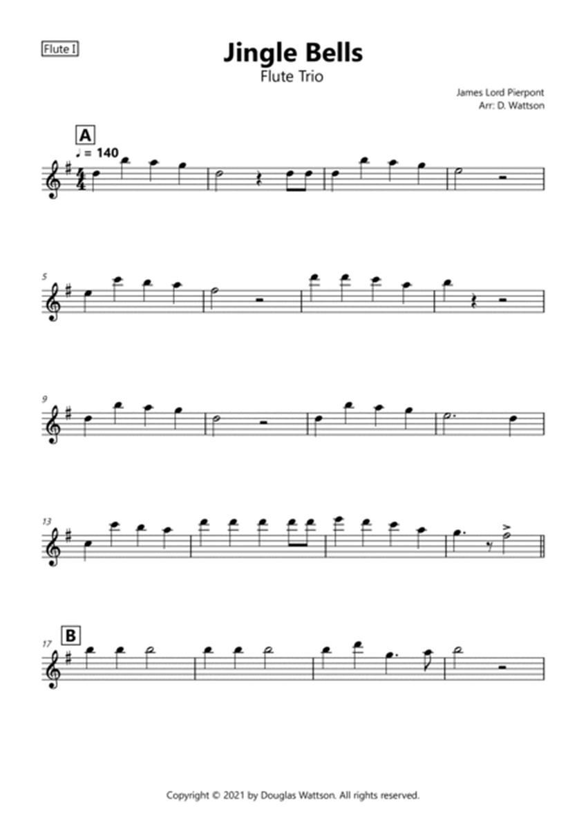 Jingle Bells sheet music for flute trio image number null