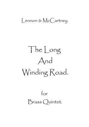 Book cover for The Long And Winding Road