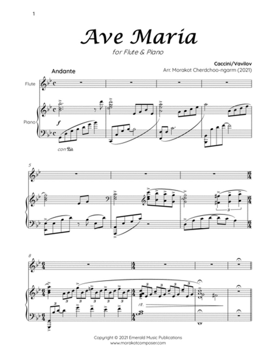 7 Ave Maria Collections for Flute & Piano image number null