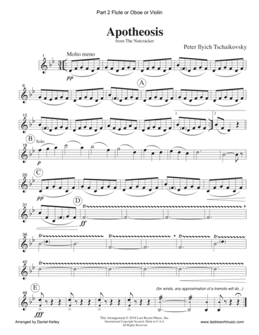 Apotheosis from the Nutcracker for String Trio (or Wind Trio or Mixed Trio)
