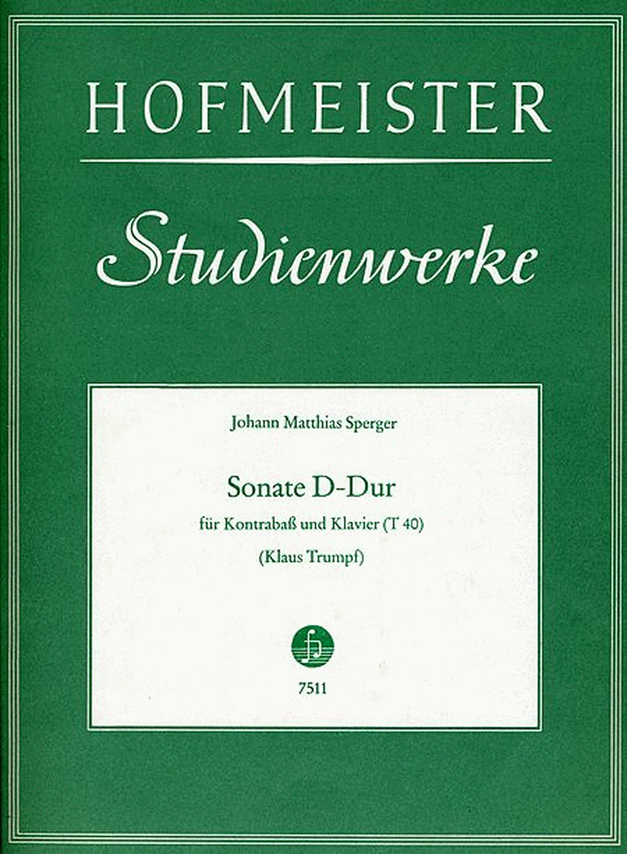 Sonate D-Dur (T40)