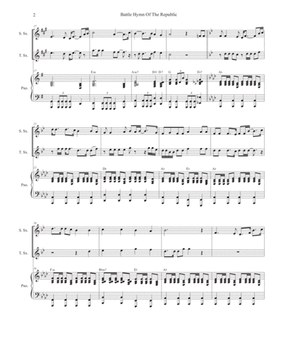 The Battle Hymn of the Republic (Duet for Soprano and Tenor Saxophone) image number null