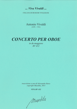 Book cover for Concerto in do maggiore RV 452