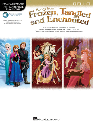 Book cover for Songs from Frozen, Tangled and Enchanted