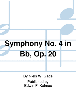 Book cover for Symphony No. 4 in Bb, Op. 20