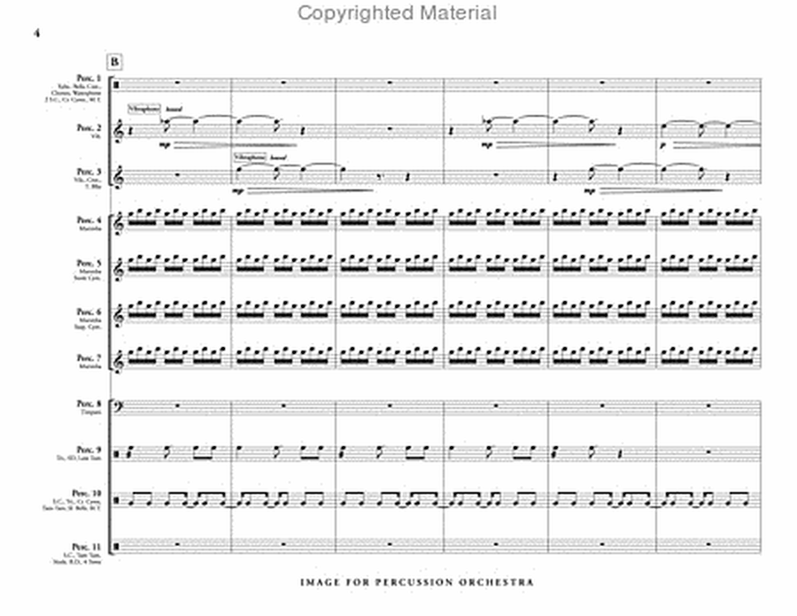 Image for Percussion Orchestra (score & parts) image number null