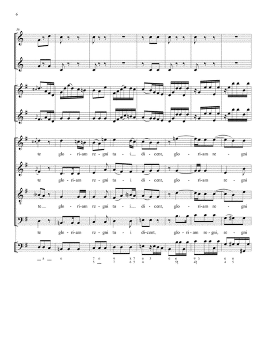 Exultabunt Sancti in Gloria: Instrumental Score and Parts