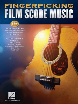 Book cover for Fingerpicking Film Score Music