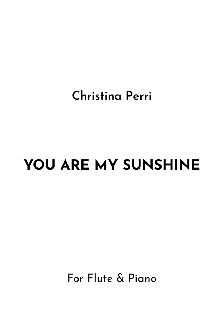 You Are My Sunshine image number null