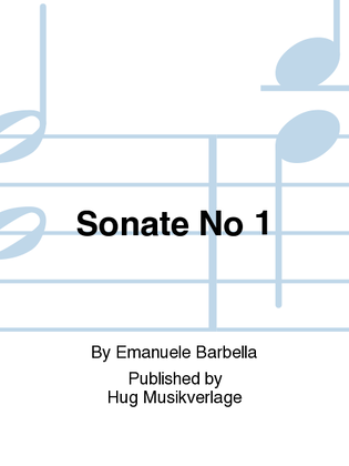 Book cover for Sonate No 1