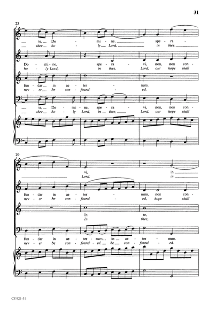 Te Deum - Choral Score