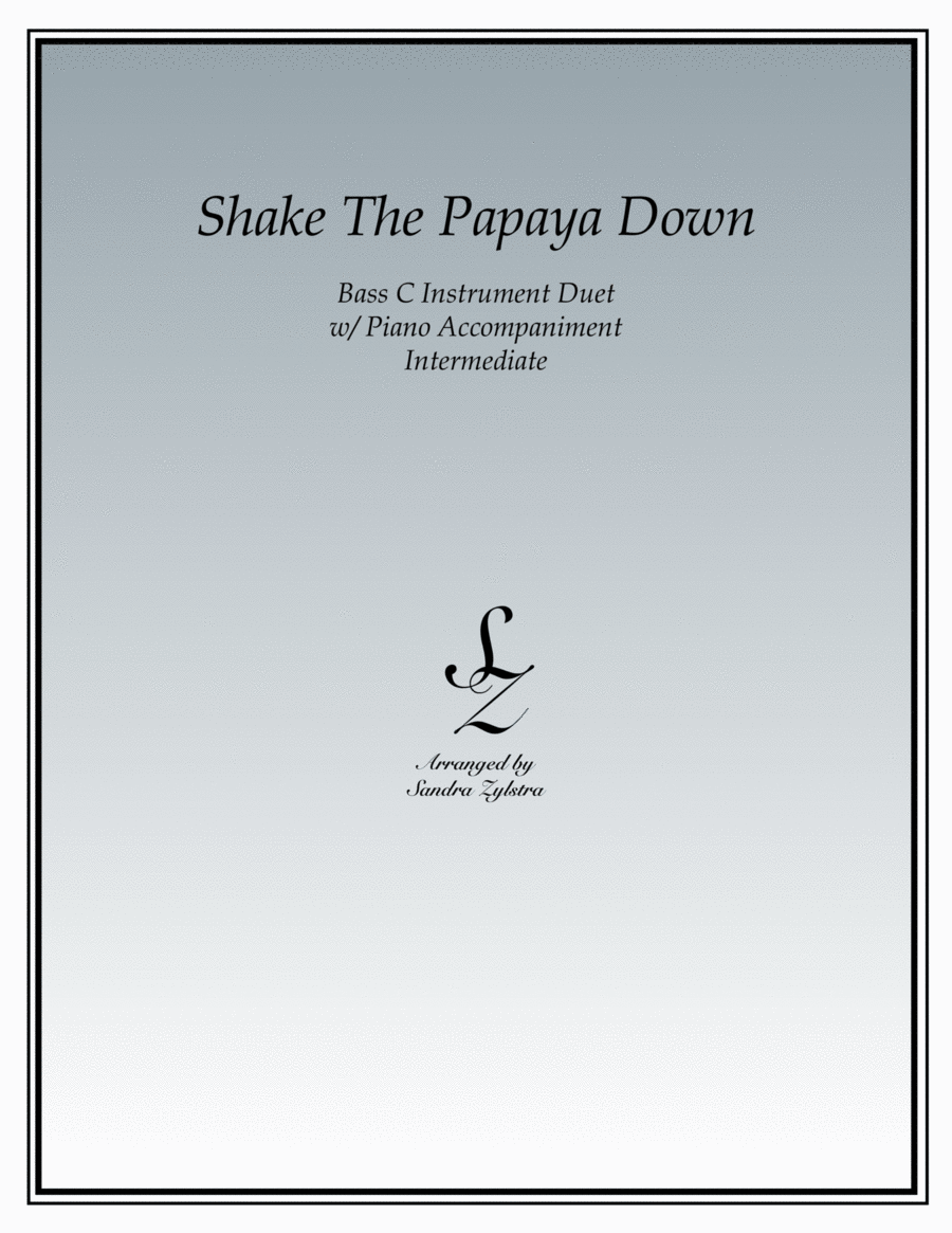 Shake The Papaya Down (bass C instrument duet) image number null