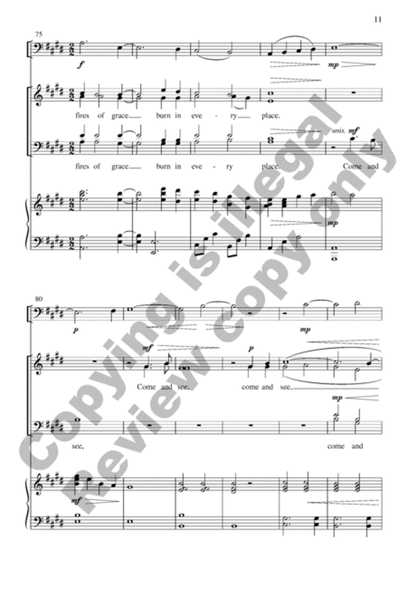 Come and See (Choral Score) image number null