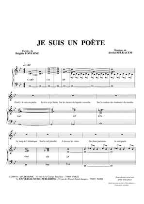 Book cover for Je Suis Un Poète