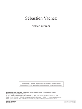 Book cover for Valsez sur moi