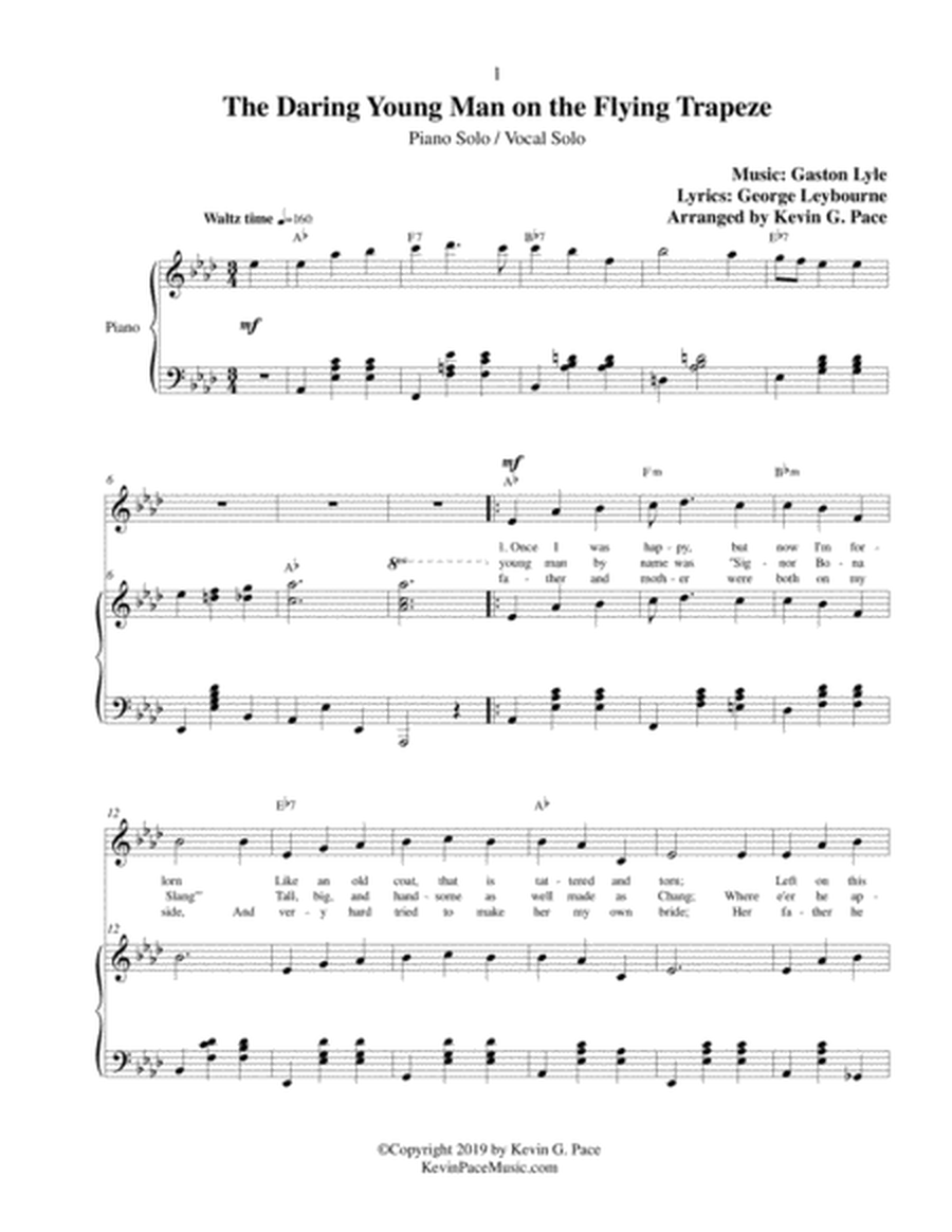 Nostalgic Songs of Yesteryear for piano solo, vocal solo or unison choir image number null