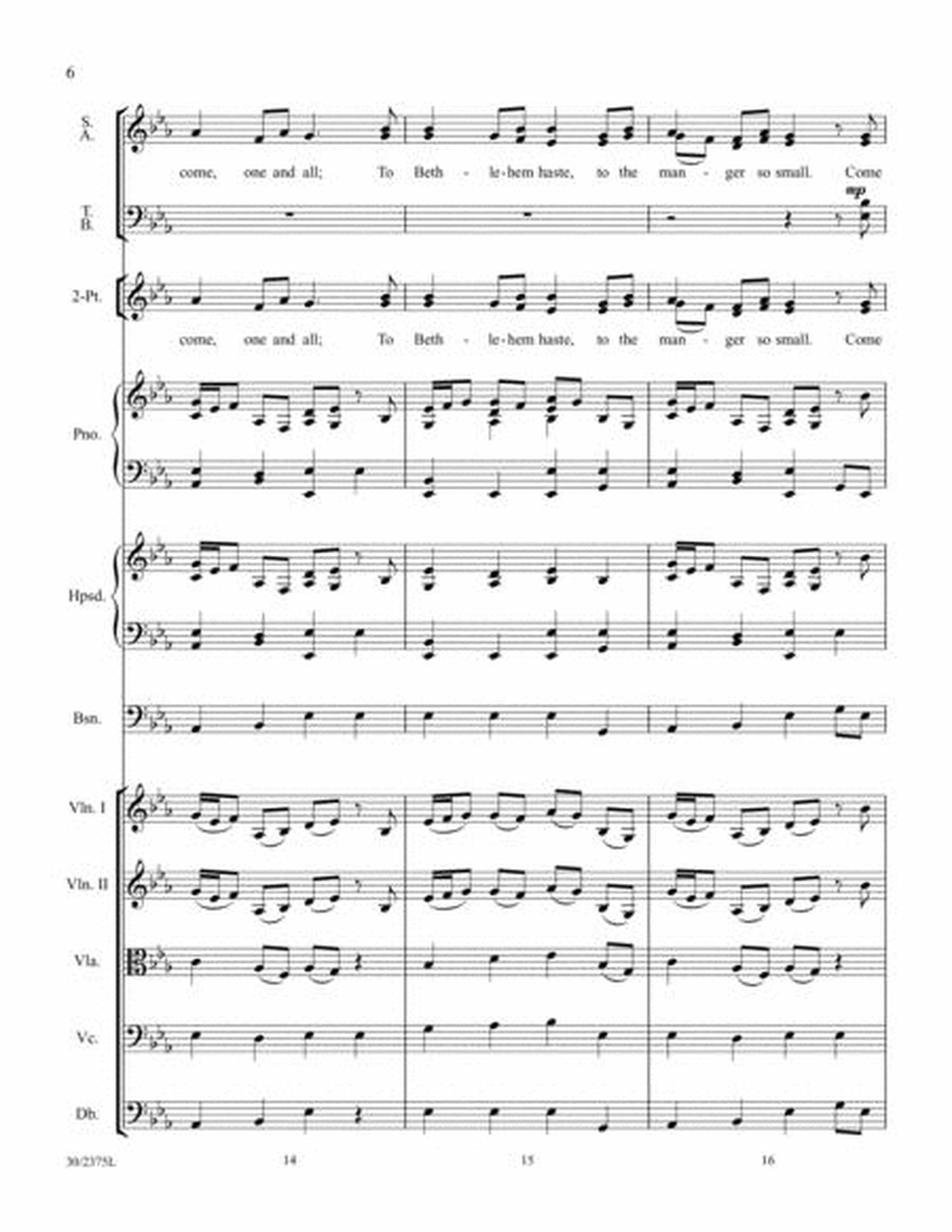 O Come, Little Children - Instrumental Ensemble Score and Parts