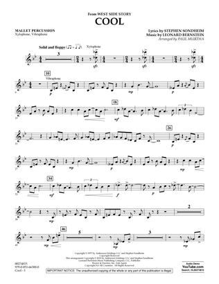 Cool (from West Side Story) (arr. Murtha) - Mallet Percussion
