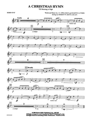 A Christmas Hymn: 1st F Horn